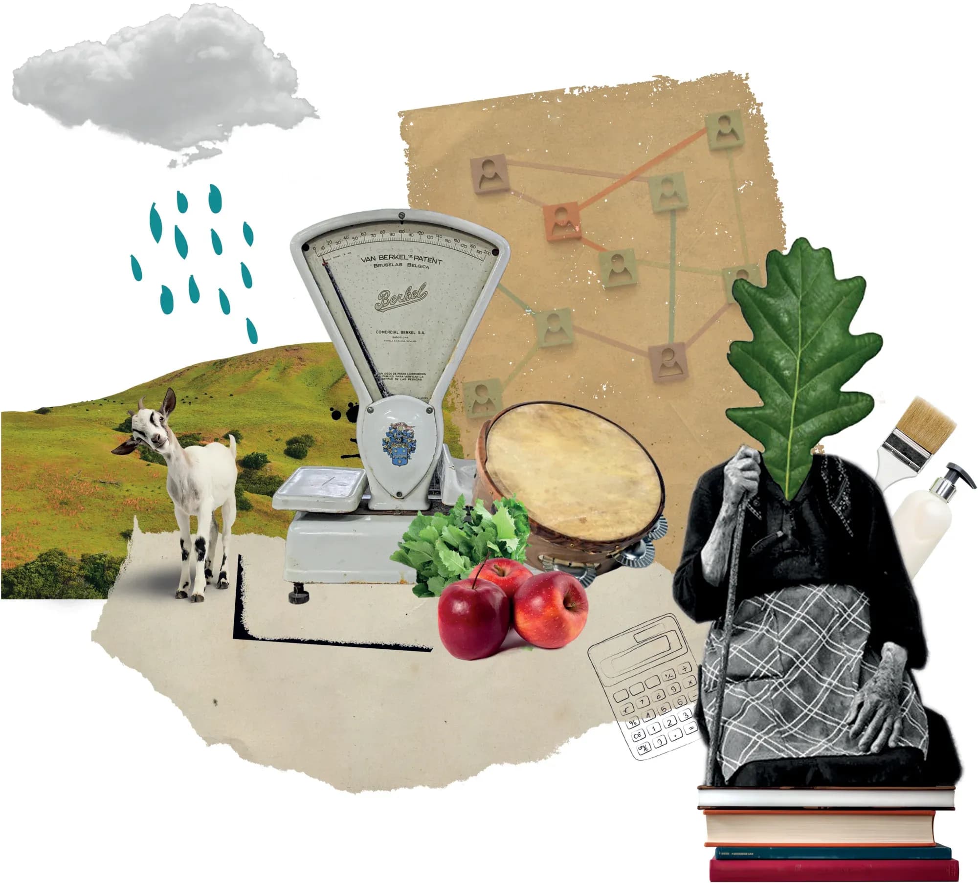 Collage de portada do Mercado Social Galego